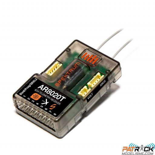 Récepteur Spektrum AR8020T DSMX 8 voies Télémetrie