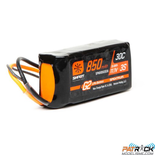 Accu lipo Spektrum SMART LIPO 3s-11.1V 850mAh 30C G2 IC2