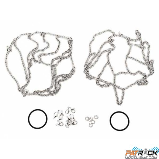 Chaines pour roues Crawler diamètre 1.9" 108-120mm (paire) 1/10e
