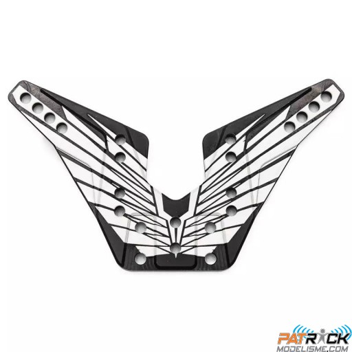 Support d'amortisseur arrière Alu. 4mm OAS noir BXR/DB8SL/BX8 RUNNER