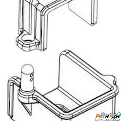 SUPPORT ARRIERE DE BATTERIE - RC706T/RC909T
