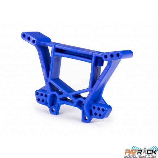 Support d'amortisseurs arrière renforcé bleu (pour 9080) Traxxas