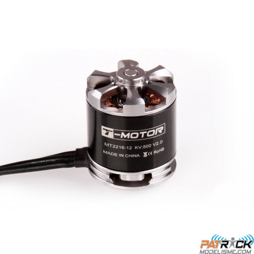 T-Motor MT2216-12 V2 - kv800 - 75gr Spécial Multirotor