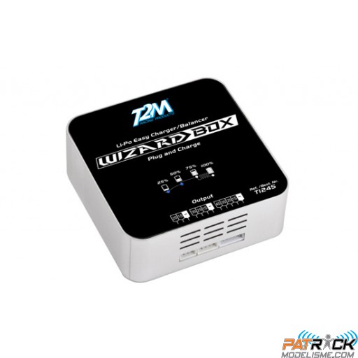 T2m Wizard Box Chargeur Equilibreur 2‐4S 50W 220V