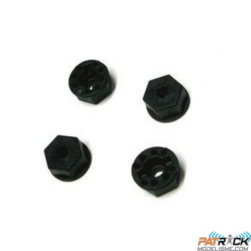 Hexagones entraineurs de roues - T2M Pirate 1/10e / Rc system 1/10e