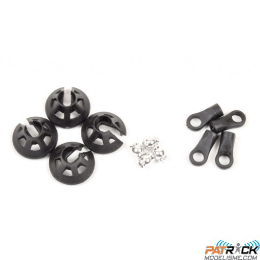 Pièces d'amortisseur plastique (2pcs) - PIRATE BAJA RC I MONSTER TRUCK EP