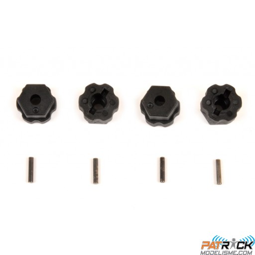 Hexagones de roues et axes (4p) Pirate XT-S/V