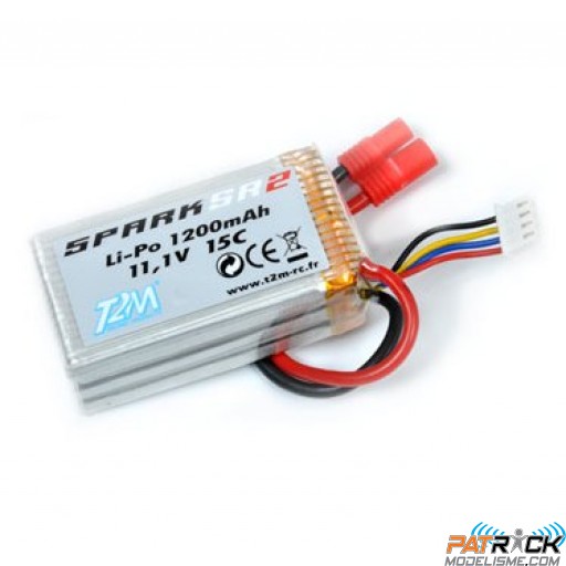 Batterie LiPo T2m 3S 1200 MaH SPARK SR2/HM-V400D02