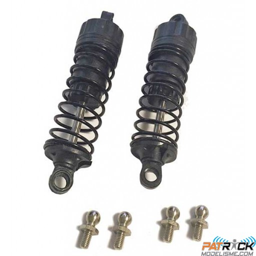 Paire d’amortisseurs hydrauliques arrières Pirate 1/10e