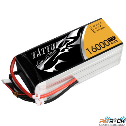 Accu LiPo Tattu 16000mAh 6S 22.2V 15/30C