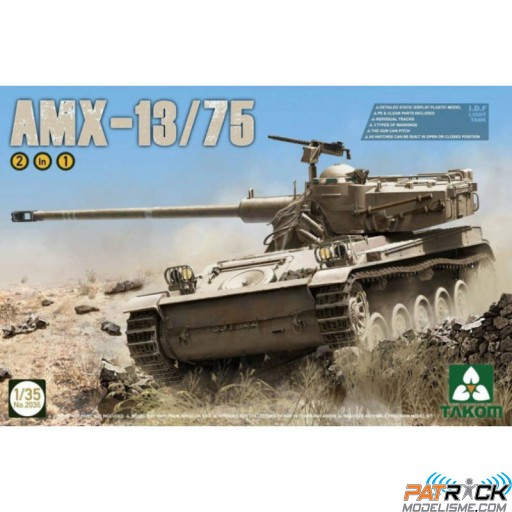 1/35e Takom IDF Light Tank 2 en 1 AMX-13/75