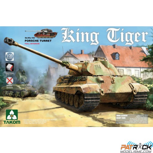1/35e Takom Char lourd SdKFA.182 KING TIGER - TOURELLE PORSCHE