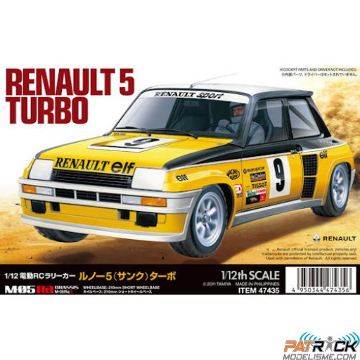 Tamiya 1/12e Renault 5 Turbo M05Ra kit à monter