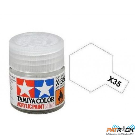 Pot Tamiya X-35 Vernis Transparent Acrylique satiné 10ml