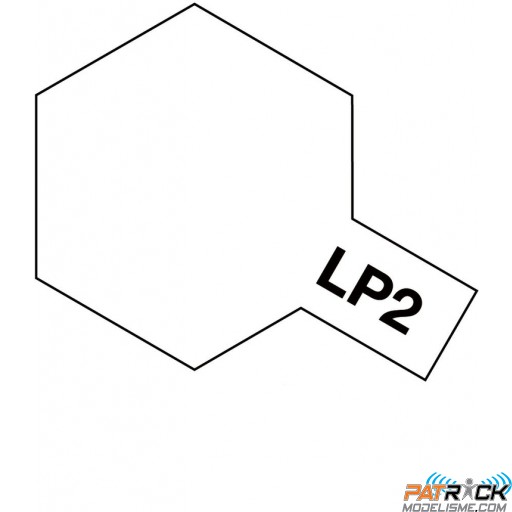 Pot de peinture laquée Tamiya LP-2 blanc 10ml