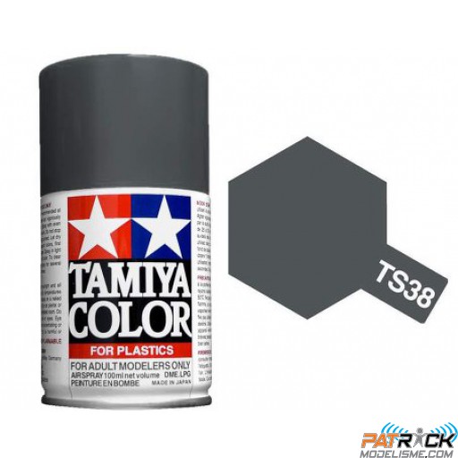 Bombe Tamiya TS-38 gris acier brillant