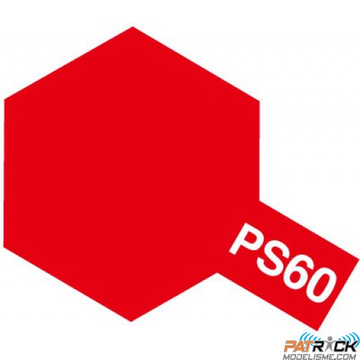 Bombe Lexan Tamiya PS-60 rouge mica brillant
