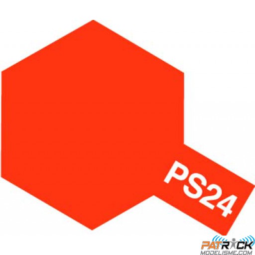 Bombe Lexan Tamiya PS-24 Orange fluo