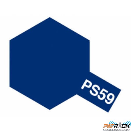 Bombe Lexan Tamiya PS-59 Bleu métal