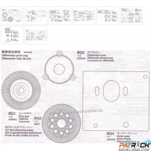 Tamiya Transmission TLT-1- 9404445-47201