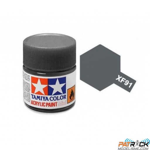 Pot de peinture acrylique Tamiya XF-91 Gris Marine Japonaise mat 10ml