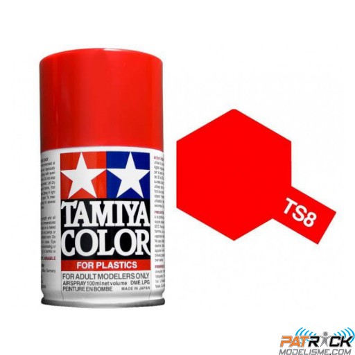 Bombe Tamiya TS-8 Rouge Italien brillant