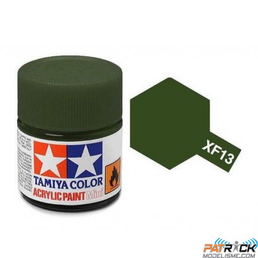 Pot de peinture acrylique Tamiya XF-13 Vert Armée Air Mat 10ml