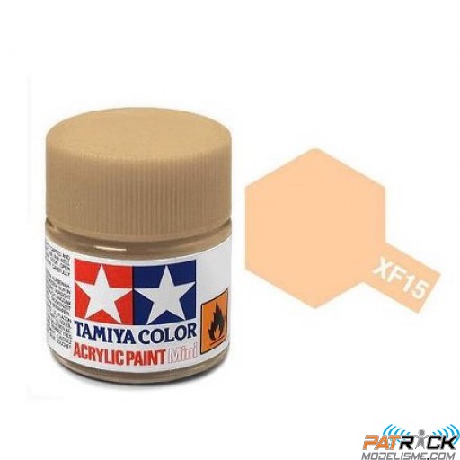 Pot de peinture acrylique Tamiya XF-15 Chair Mat 10ml