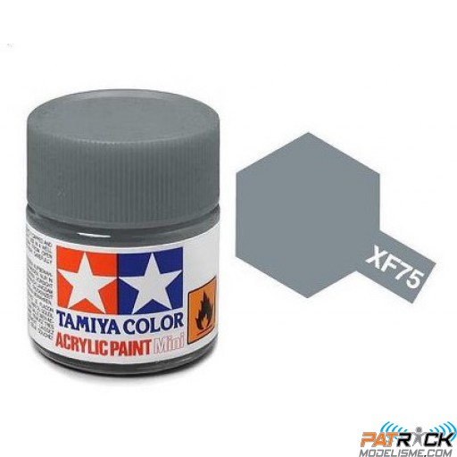 Pot de peinture acrylique Tamiya XF-75 Gris Marine mat 10ml