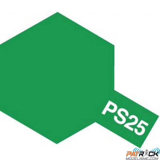 Bombe Lexan Tamiya PS-25 vert up brillant