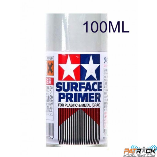 Bombe Tamiya Apprêt Gris 100ml Plastique-métal