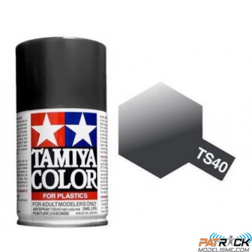 Bombe Tamiya TS-40 Noir métal brillant