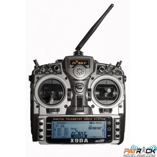 FrSky Taranis X9D PLUS 16 voies valise (mode 2) + Récepteur X8R FrSky