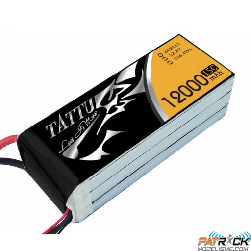 Accu LiPo Tattu 12000mAh 6S 22,2V 15/30C EC5