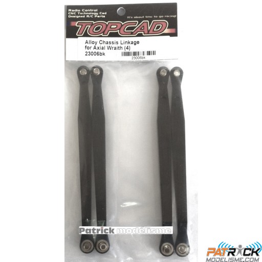 Tirants inférieurs ALU CNC Noir (4) - WRAITH - RIDGECREST