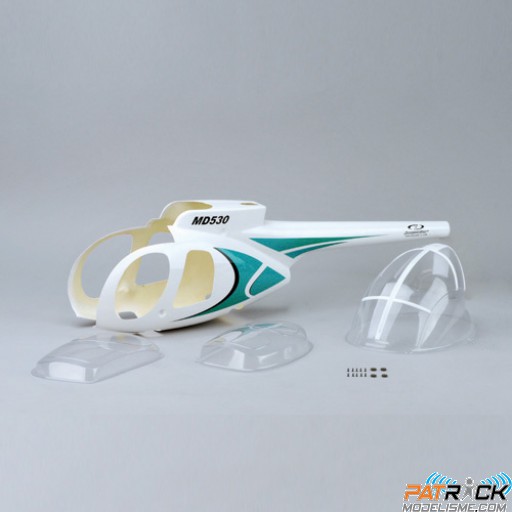 Fuselage option Blanc/Bleu de MD530 pour Innovator