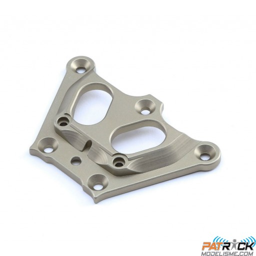 Renfort de châssis avant supérieur, aluminium : Losi 5T, 5B
