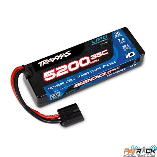 Accu Lipo Traxxas iD 2S-7.4V 35C - 5200 mah HARDCASE