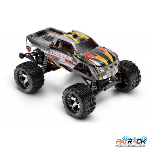 Traxxas Stampede VXL 4x2 1/10e BRUSHLESS RTR - GRIS