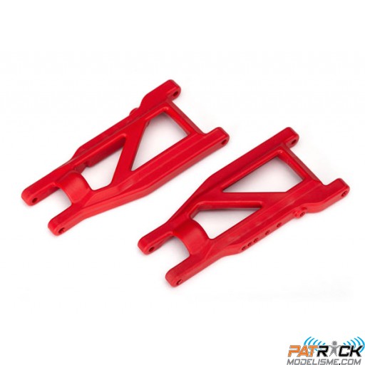 Triangles renforcés inférieur Avant Arrière - gauche et droit Rouge Traxxas