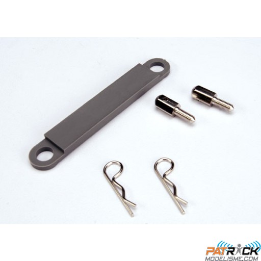 Plaque de fixation accus grise - Traxxas