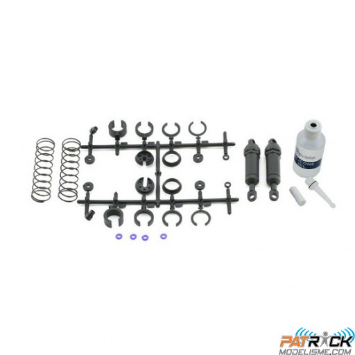 Amortisseurs longs AVANT noir complets (2) TRAXXAS