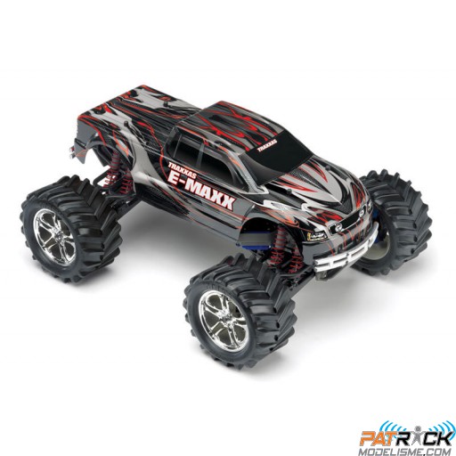Traxxas E Maxx 4wd 1/8e RTR BRUSHED NOIR-ROUGE