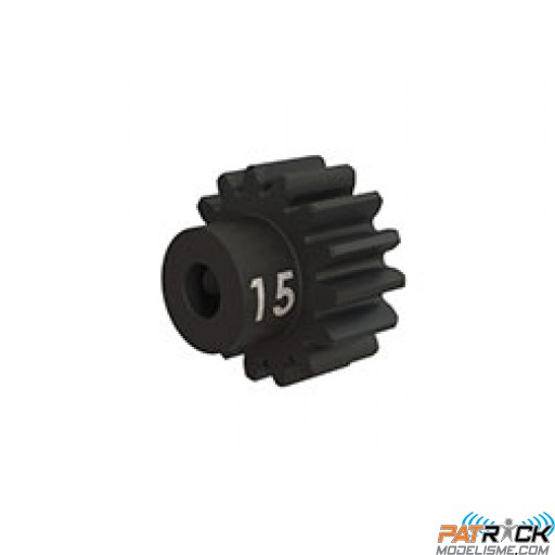 Pignon moteur Acier renforcé 15 dents - Module 32dp/M0.8 - axe 3.2mm