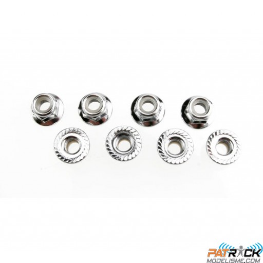 ECROUS NYLSTOP ACIER EPAULES 5MM (8) - E Maxx 