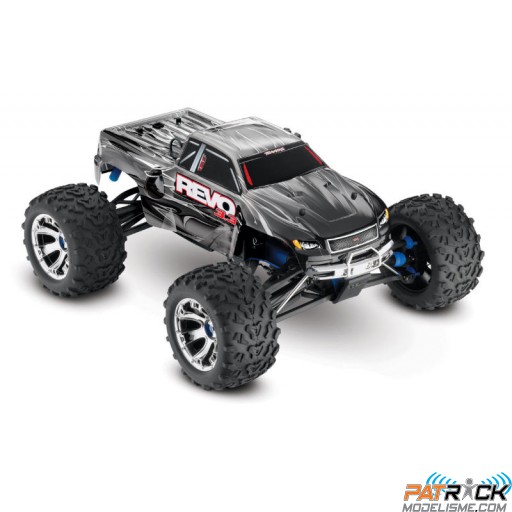 Traxxas REVO 3.3 Gris - 4x4 - 1/10e NITRO +1L DE RODAGE OFFERT