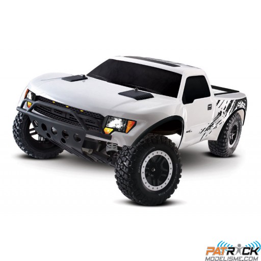 Traxxas FORD RAPTOR Blanc - 4x2 - 1/10 BRUSHED