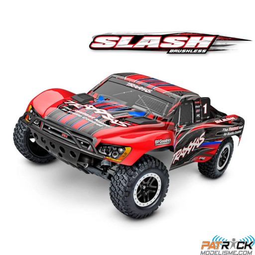 Traxxas SLASH 4x2 BL-2s 1/10e Rouge SUR-COMMANDE