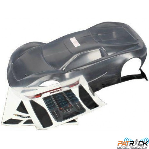 1/7e Carrosserie à peindre transparente XO-1