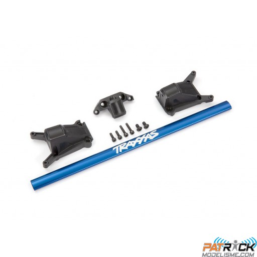 Kit de renfort de châssis long BLEU - 4X4 RUSTLER/SLASH